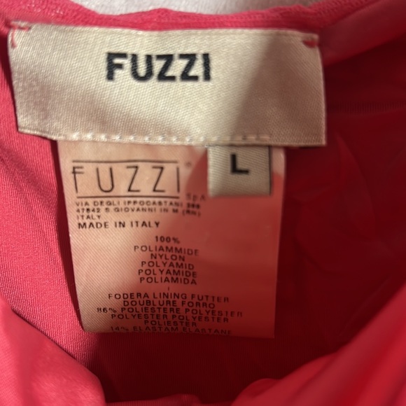 Fuzzi Made in Italy Pink Tiered Maxi dress Size L - Picture 6 of 9